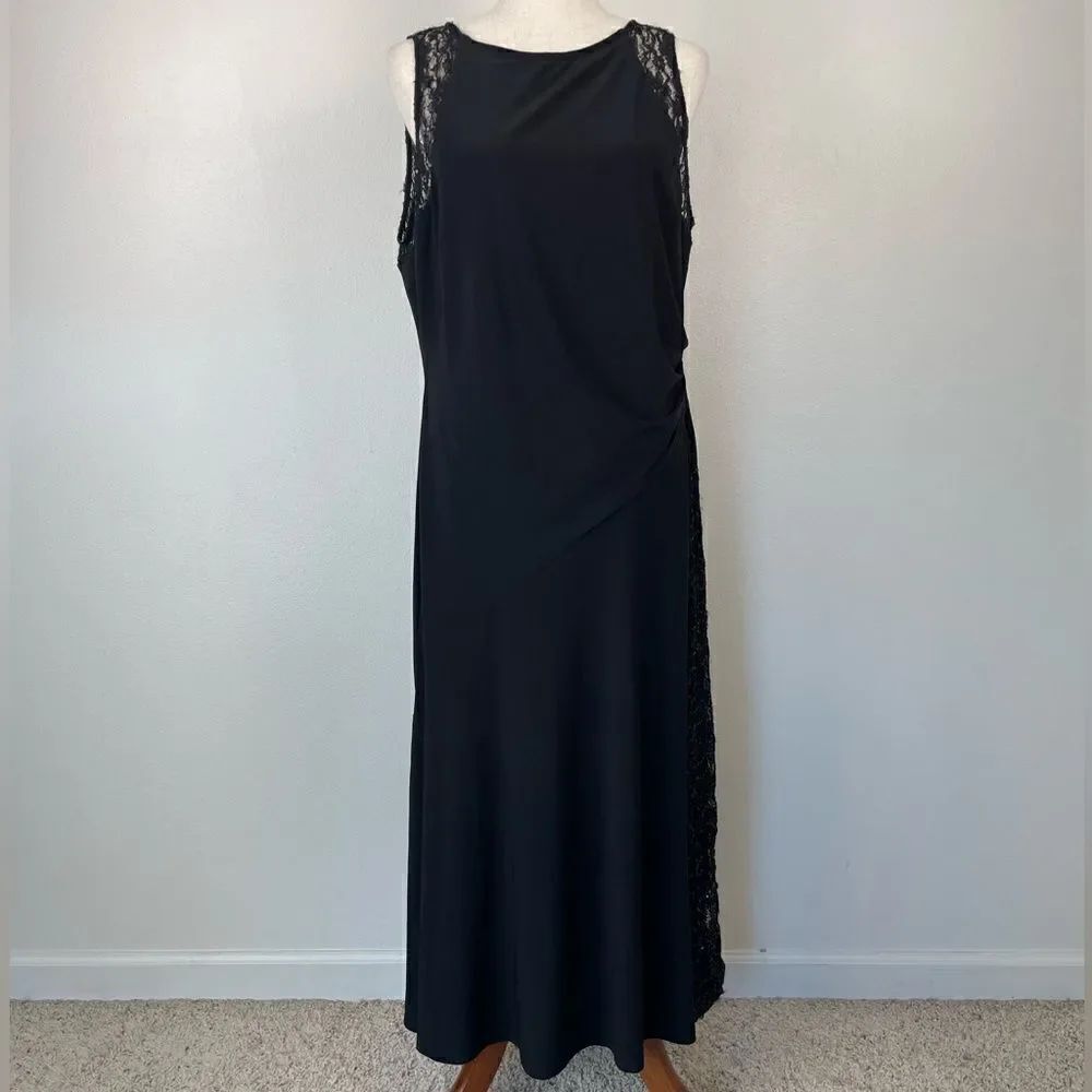 NWT American Living Black Sleeveless Dress Size 16